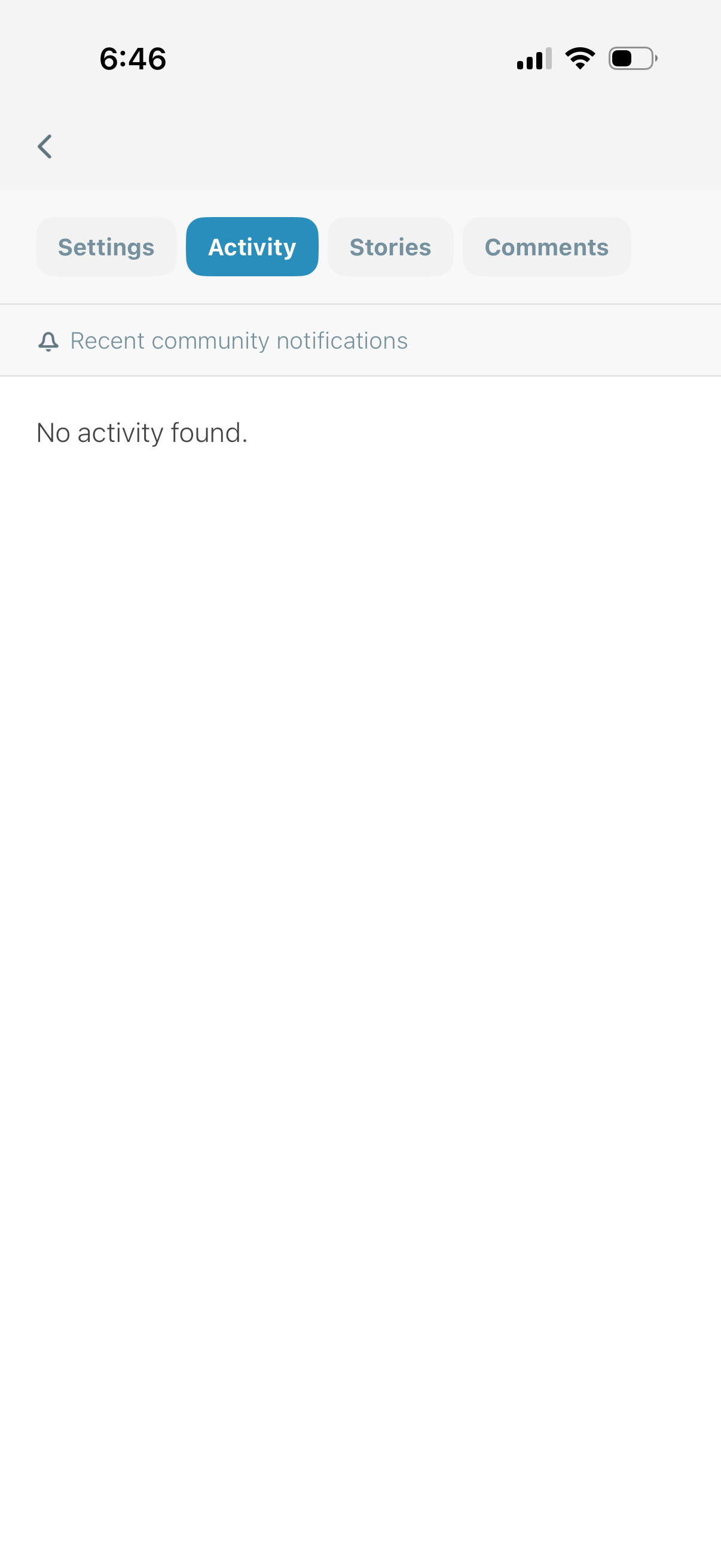 i-am-sober empty-state screenshot
